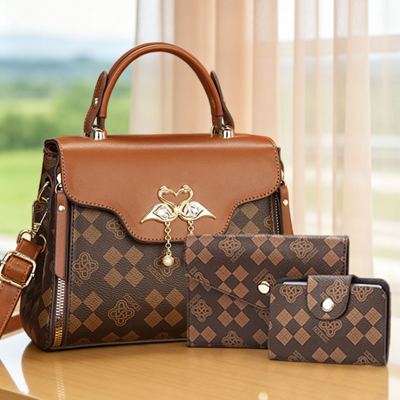 Women'S Crossbody Bags - Set tas wanita 3-in-1, tas selempang