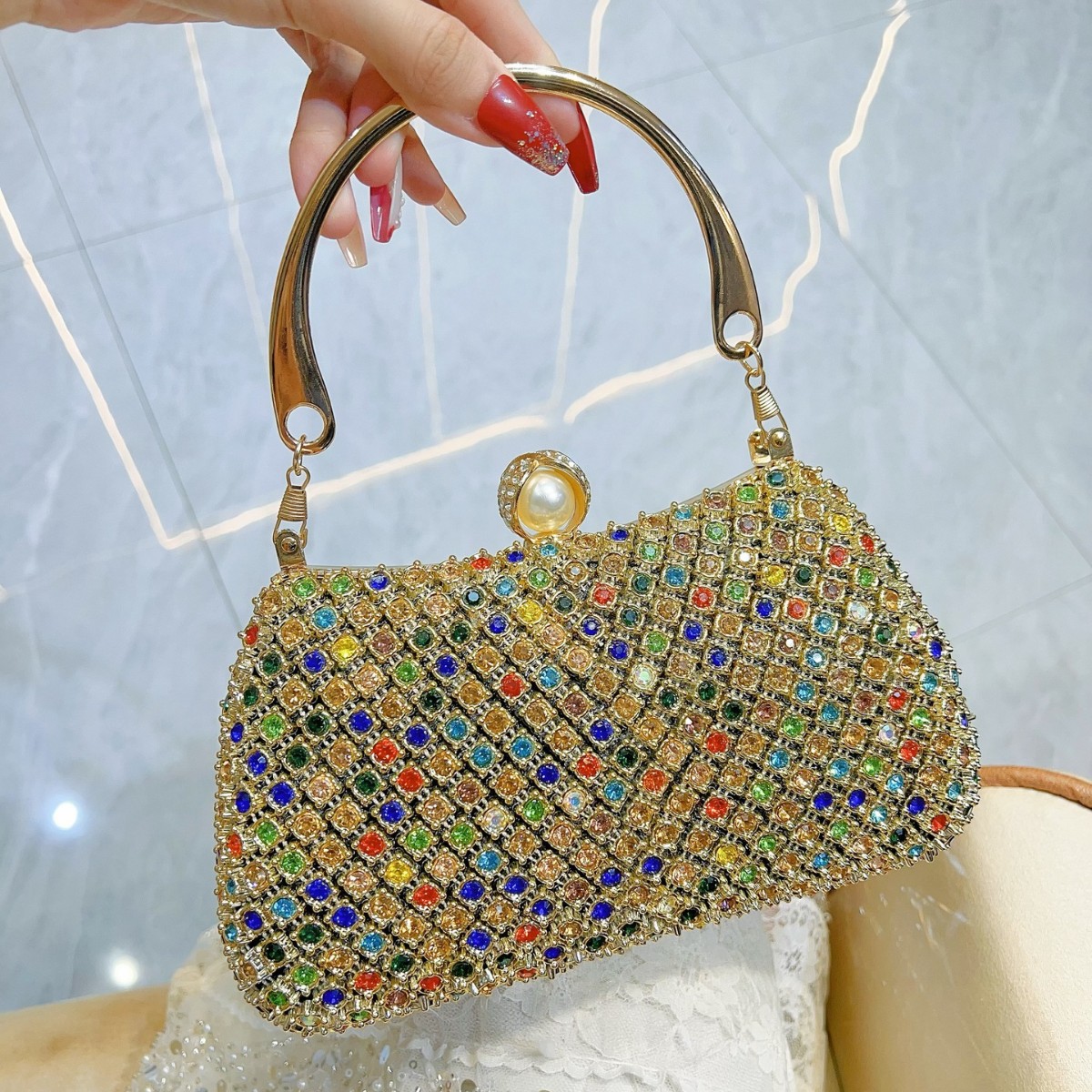 Tas Clutch Berlian Makan Malam - Women'S Elle Bags ulasan dan harga