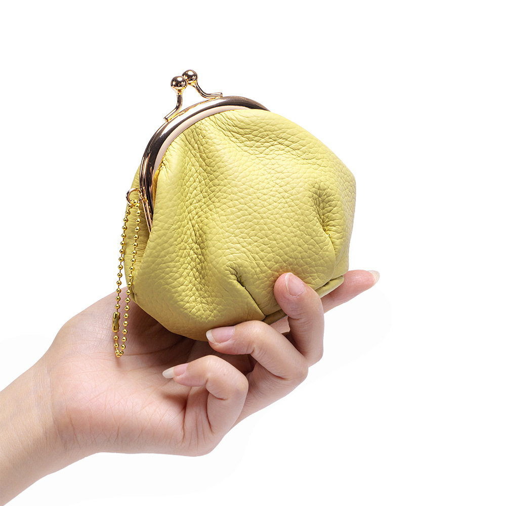 Dompet Koin Kulit Pebbled Top  - Women Bags Premium Brands ulasan dan harga