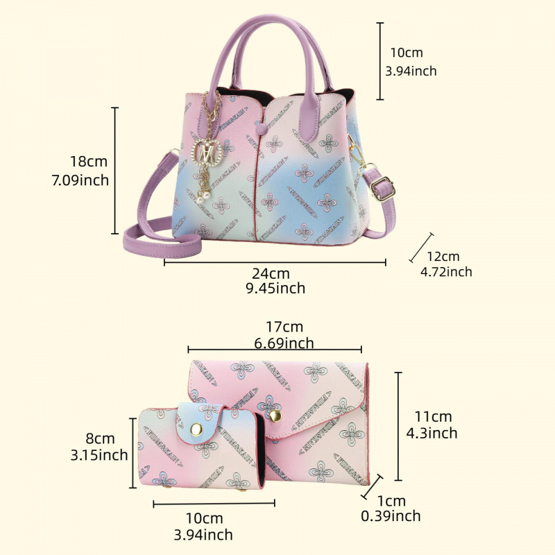 Tas Set Tiga Bagian Wanita Gra - Women'S Crossbody Bags ulasan dan harga